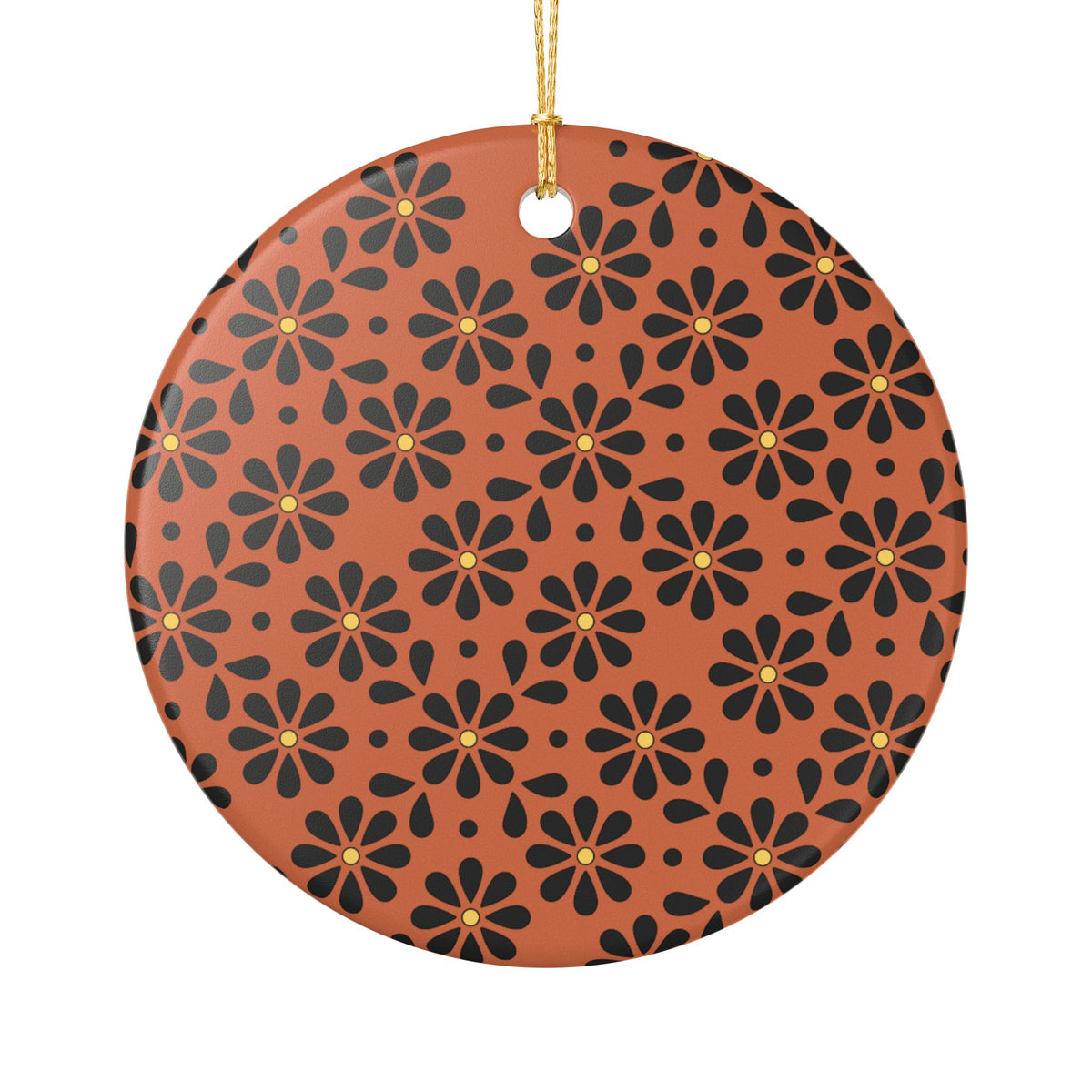 Personalized Mexican Barro Pintado Style5 - Ceramic Double Sided Ornament