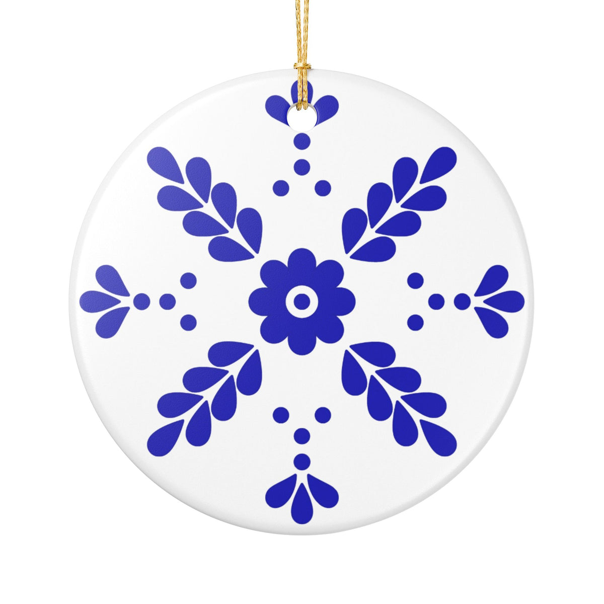 Personalized Mexican Talavera Style3 - Ceramic Double Sided Ornament