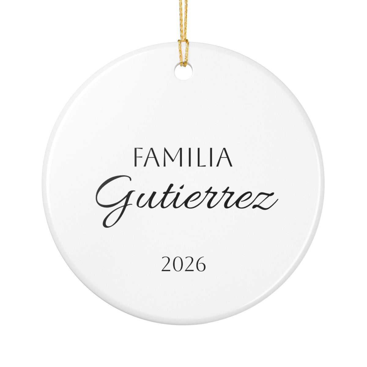 Personalized Mexican Talavera Style2 - Ceramic Double Sided Ornament