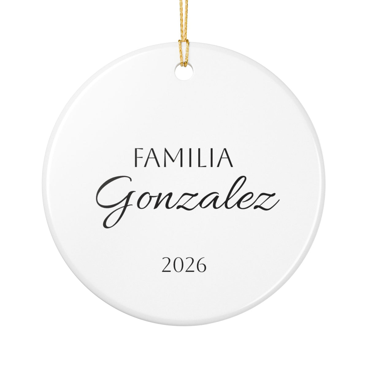 Personalized Mexican Talavera Style4 - Ceramic Double Sided Ornament