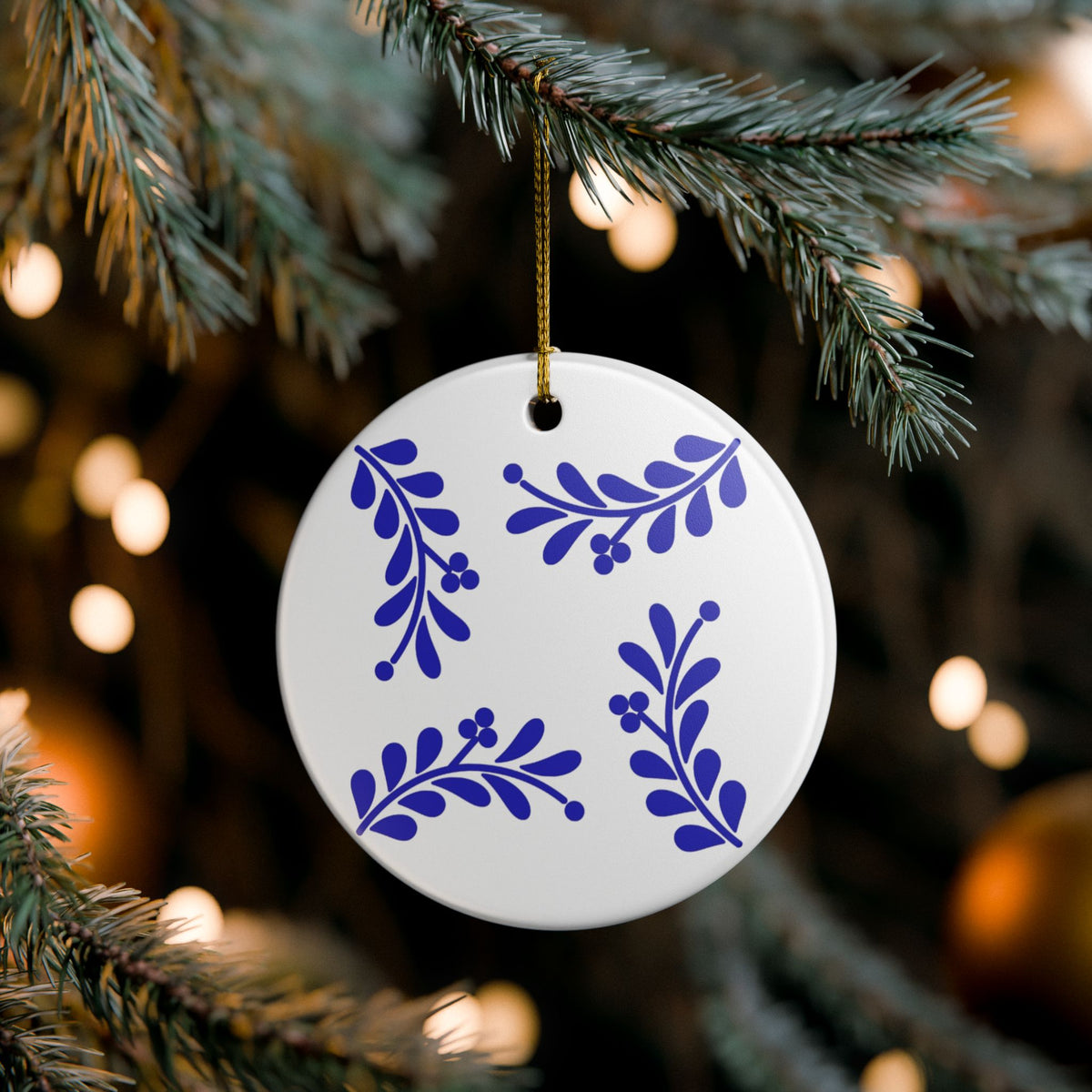 Personalized Mexican Talavera Style6 - Ceramic Double Sided Ornament