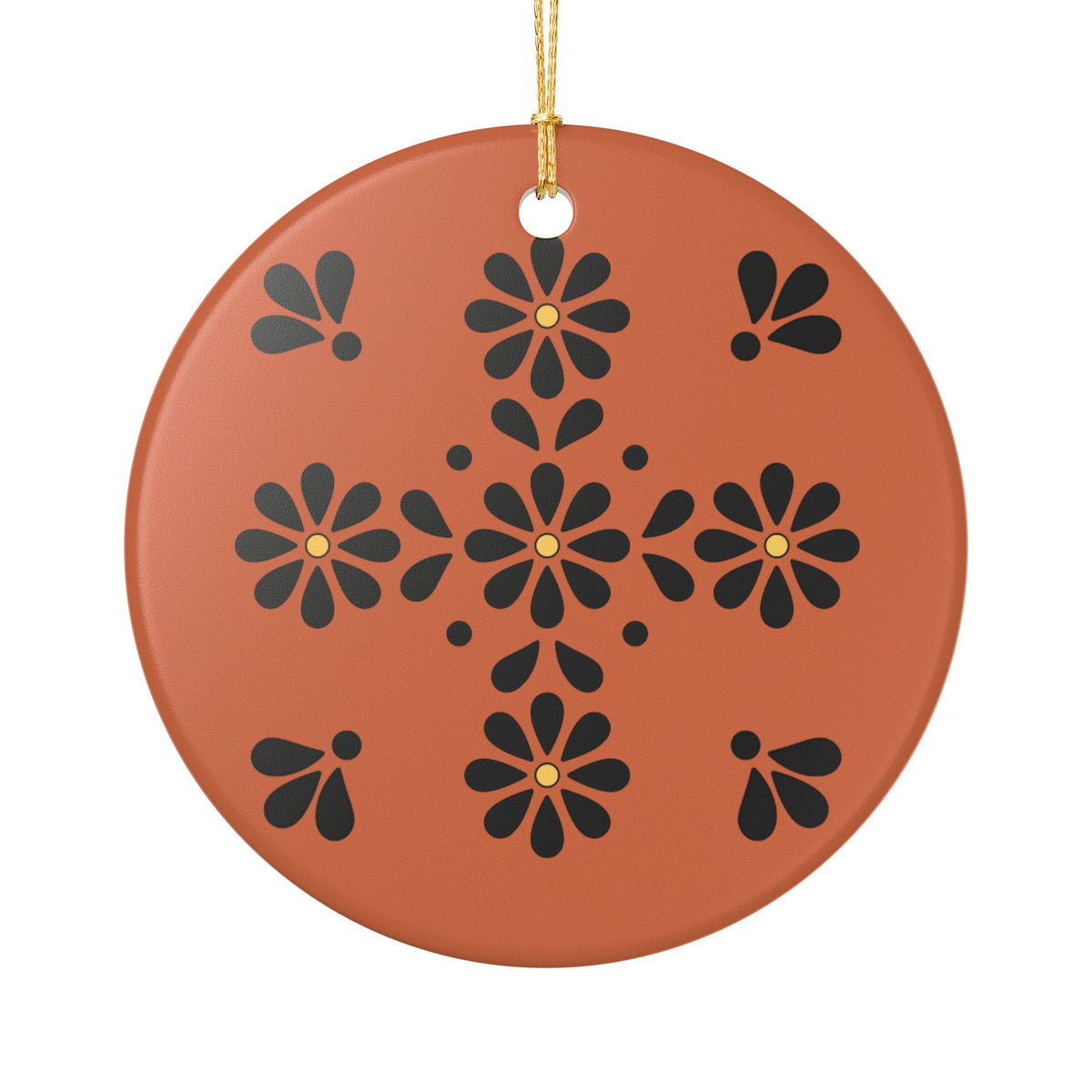 Personalized Mexican Barro Pintado Style1 - Ceramic Double Sided Ornament